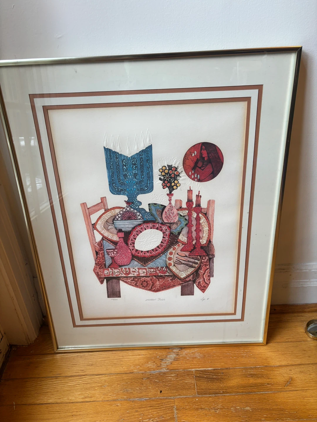Limited Edition “Shabbat Table” Amram Ebgi – Framed