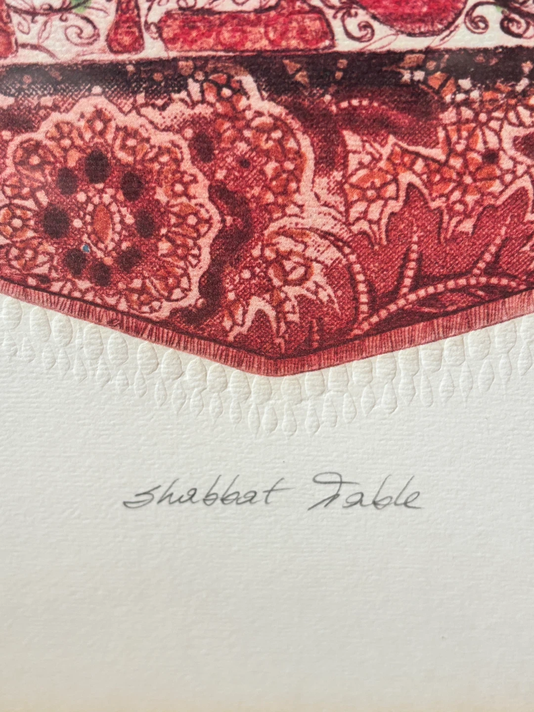 Limited Edition “Shabbat Table” Amram Ebgi – Framed - photo 4
