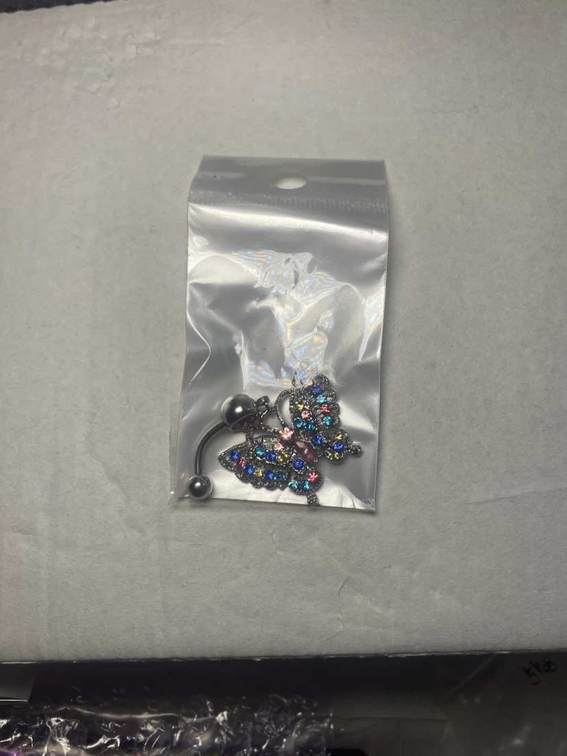 Butterfly Belly Button Ring - photo 2