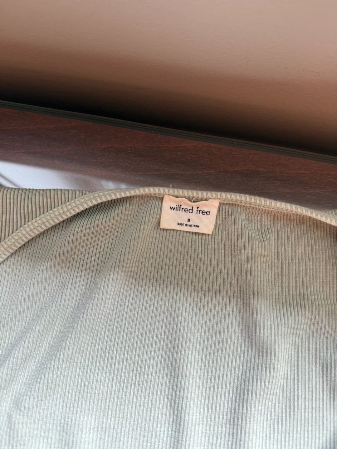 Wilfred Free Ribbed Tie-Front Top - photo 3