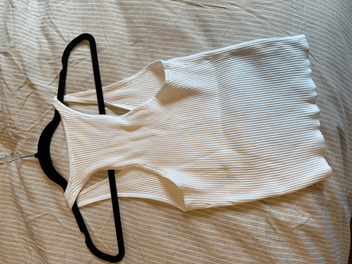 Wilfred White Ribbed Tank Top - photo 3
