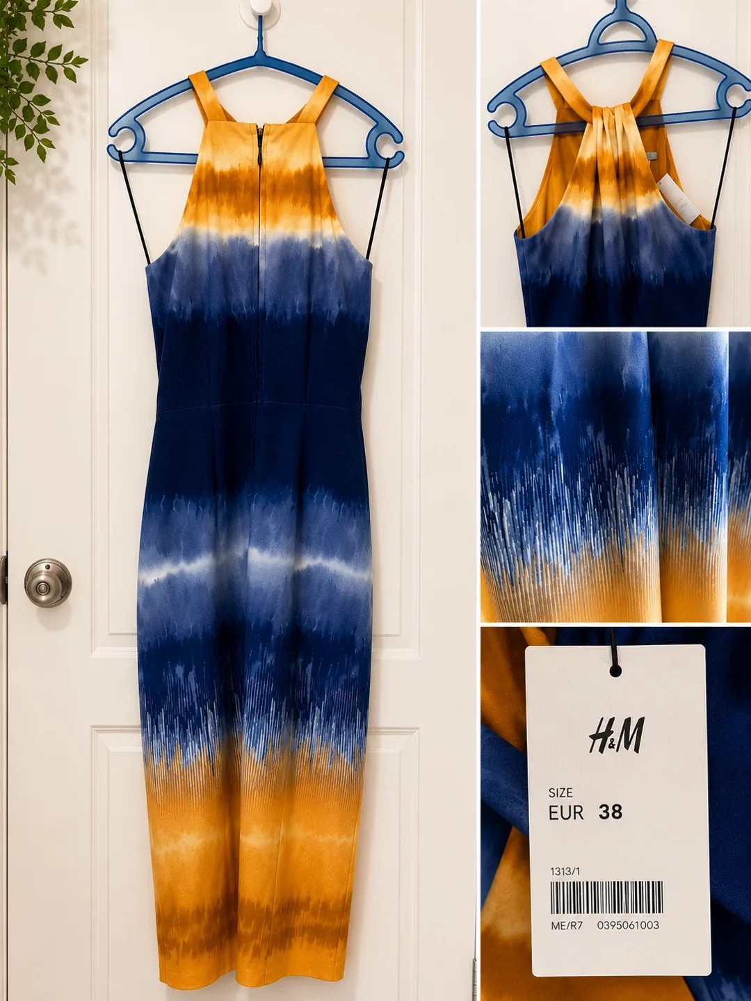 H&M Sleeveless Tie-Dye Dress - Size EUR 38