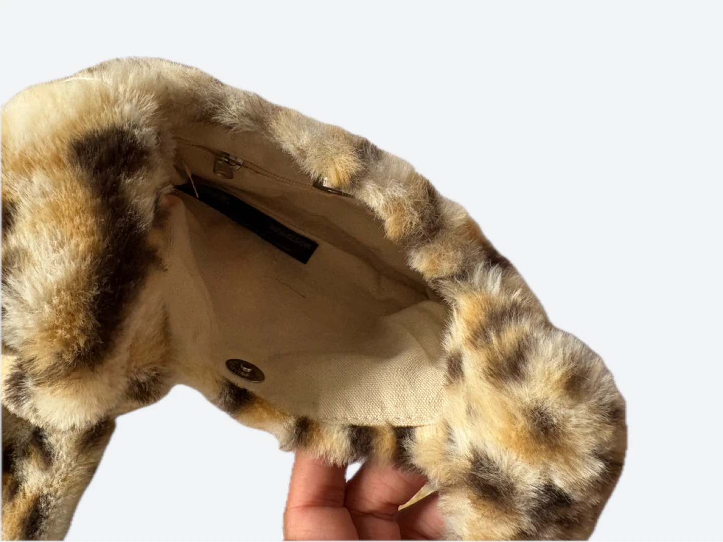 Leopard Print Faux Fur Shoulder Bag - photo 3