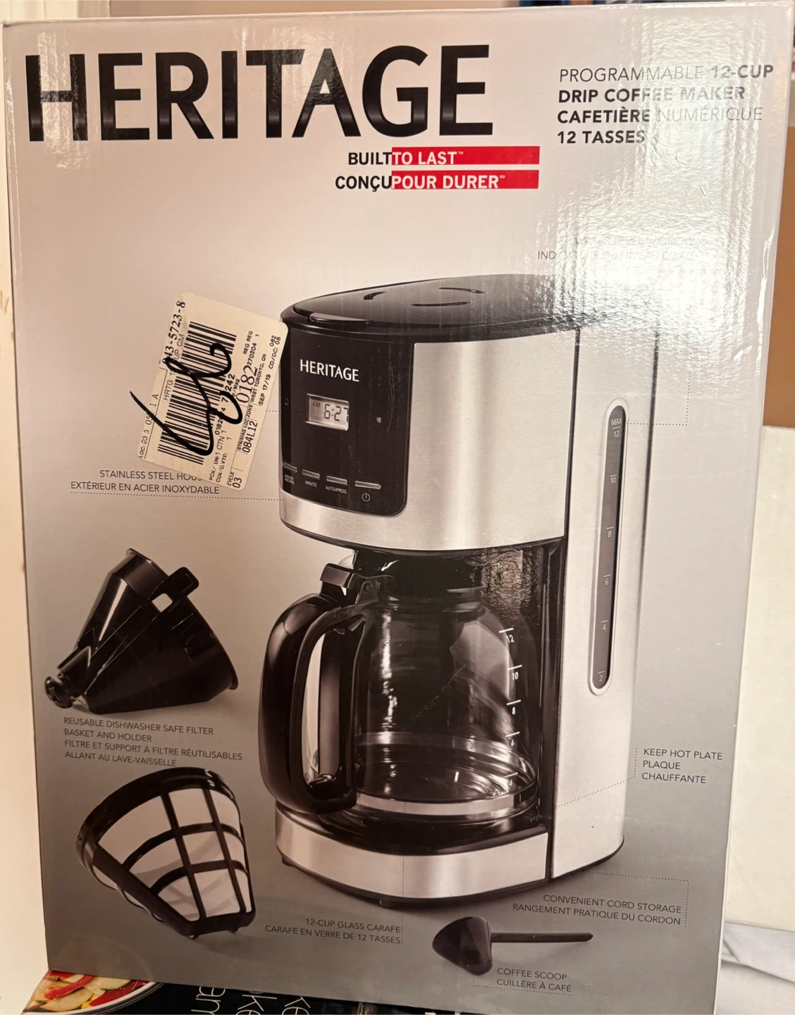 Heritage 12-Cup Programmable Drip Coffee Maker