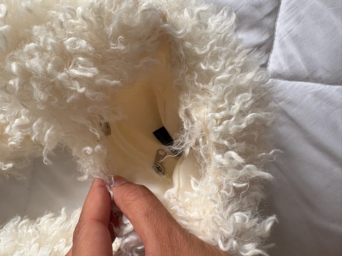 Cream Fuzzy Bag - photo 2
