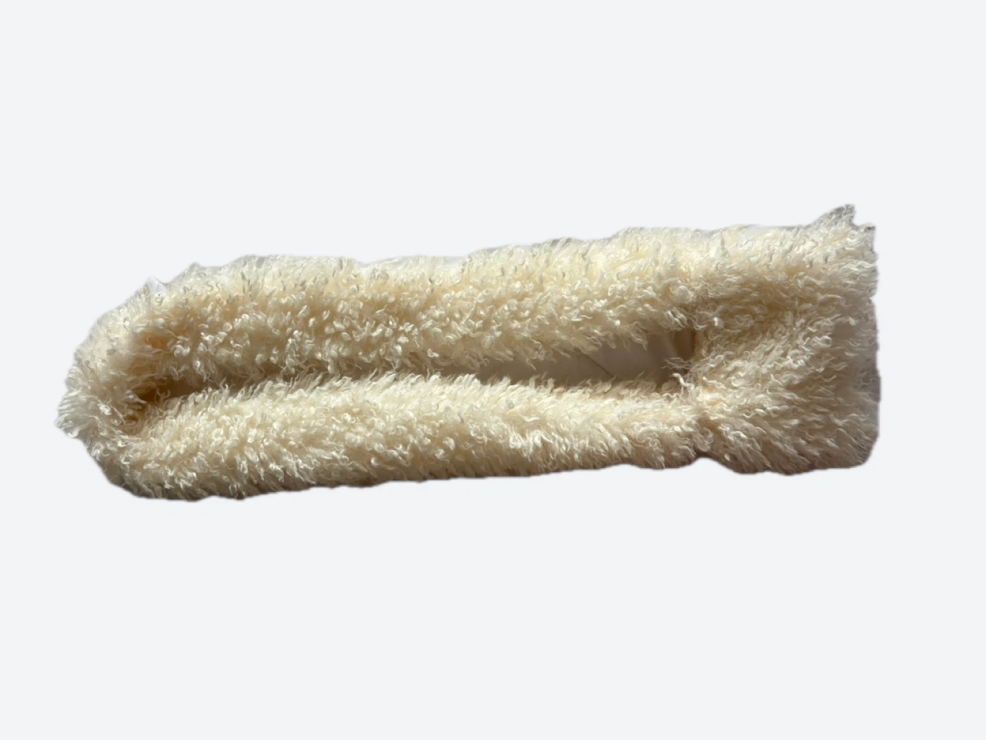Cream Fuzzy Bag