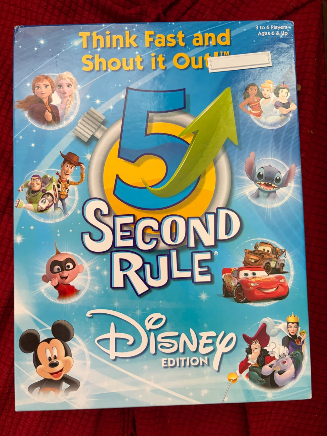Disney 5 Second Rule Board Game