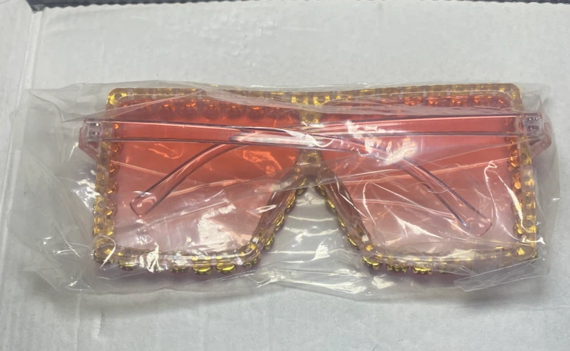 Rhinestone Oversized Square Sunglasses - photo 2