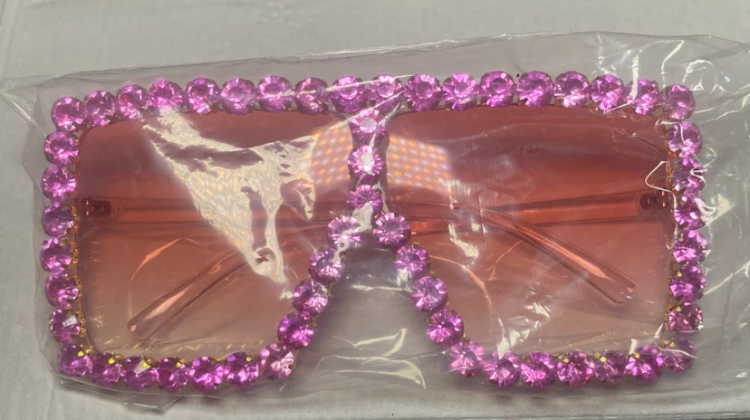 Rhinestone Oversized Square Sunglasses - photo 3