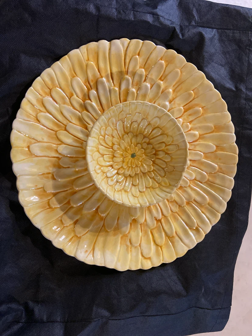 Flower & Poppy Ceramic Serving Platter