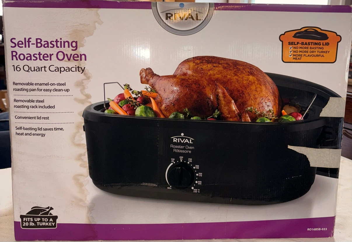 Rival Self-Basting Roaster Oven - 16 Quart Capacity