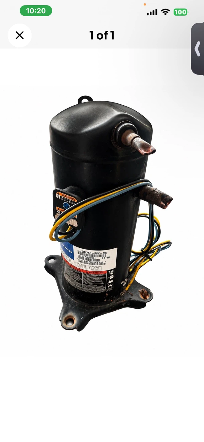 Copeland ZR47K3-PFV-835 Scroll Compressor