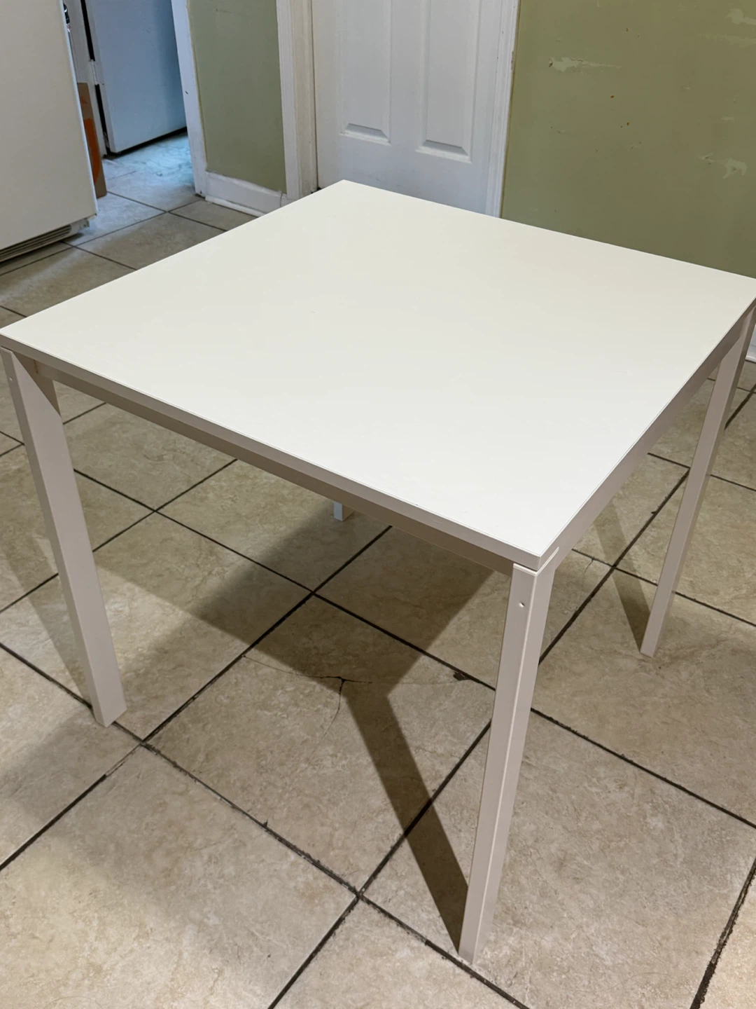 White Square Side Table - photo 2