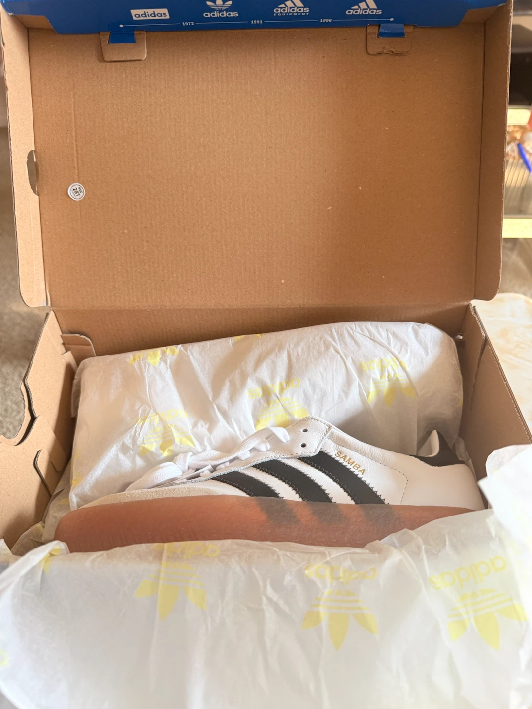 Adidas Samba OG Shoes White Black Gum Women's Size 8 - photo 3