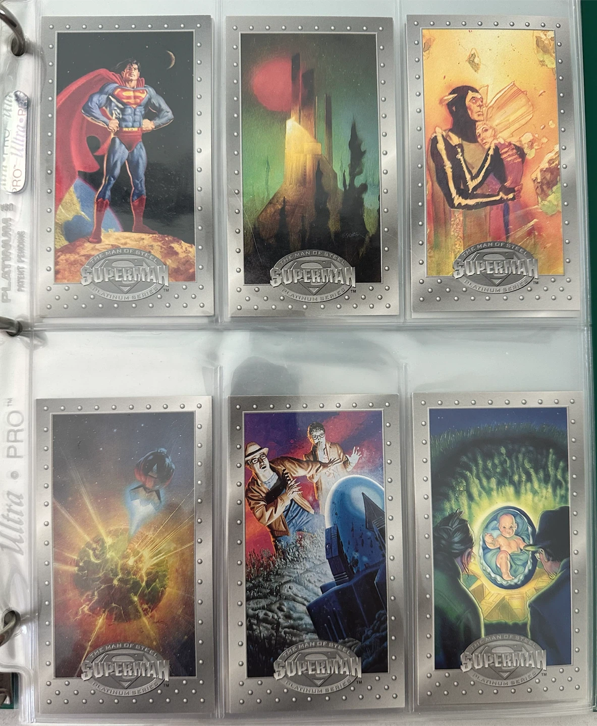 The Man of Steel Platinum Series Superman Trading Cards