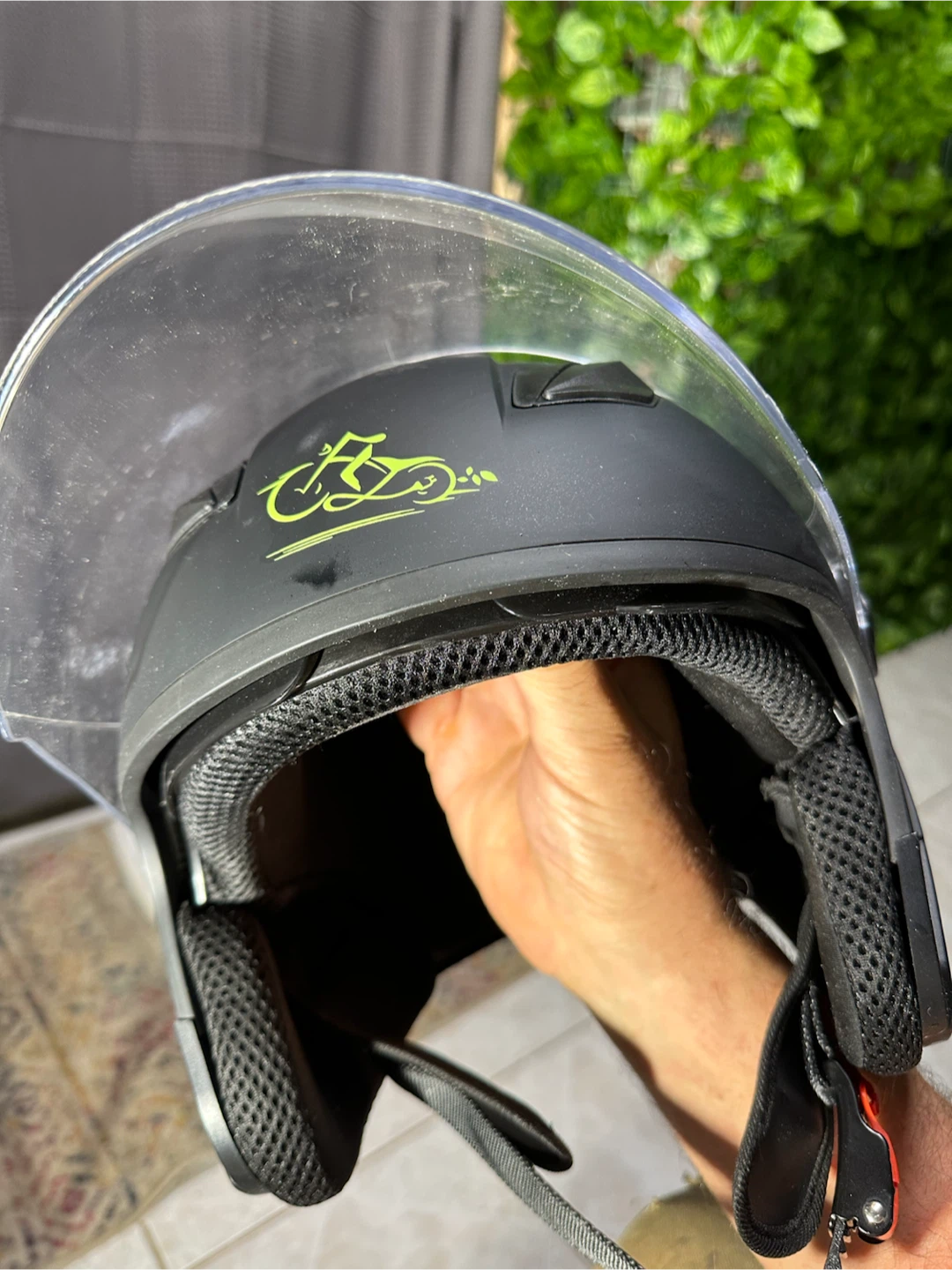 Black DOT Certified Motorcycle Helmet - photo 5