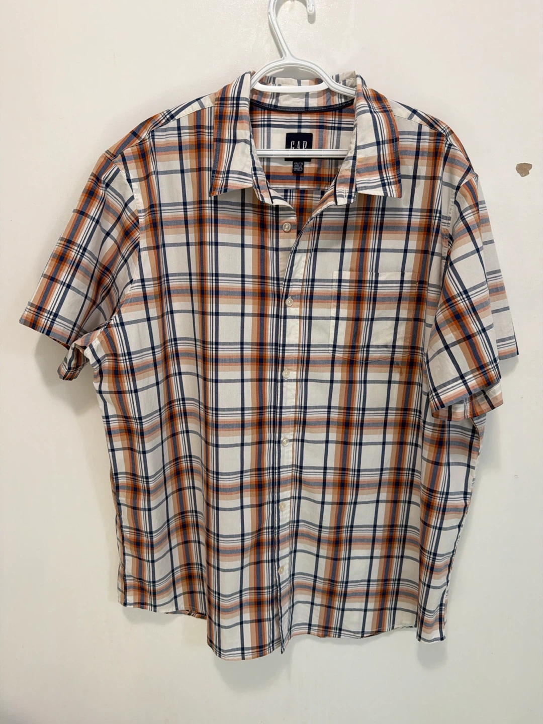 GAP Plaid Short Sleeve Shirt XXL
