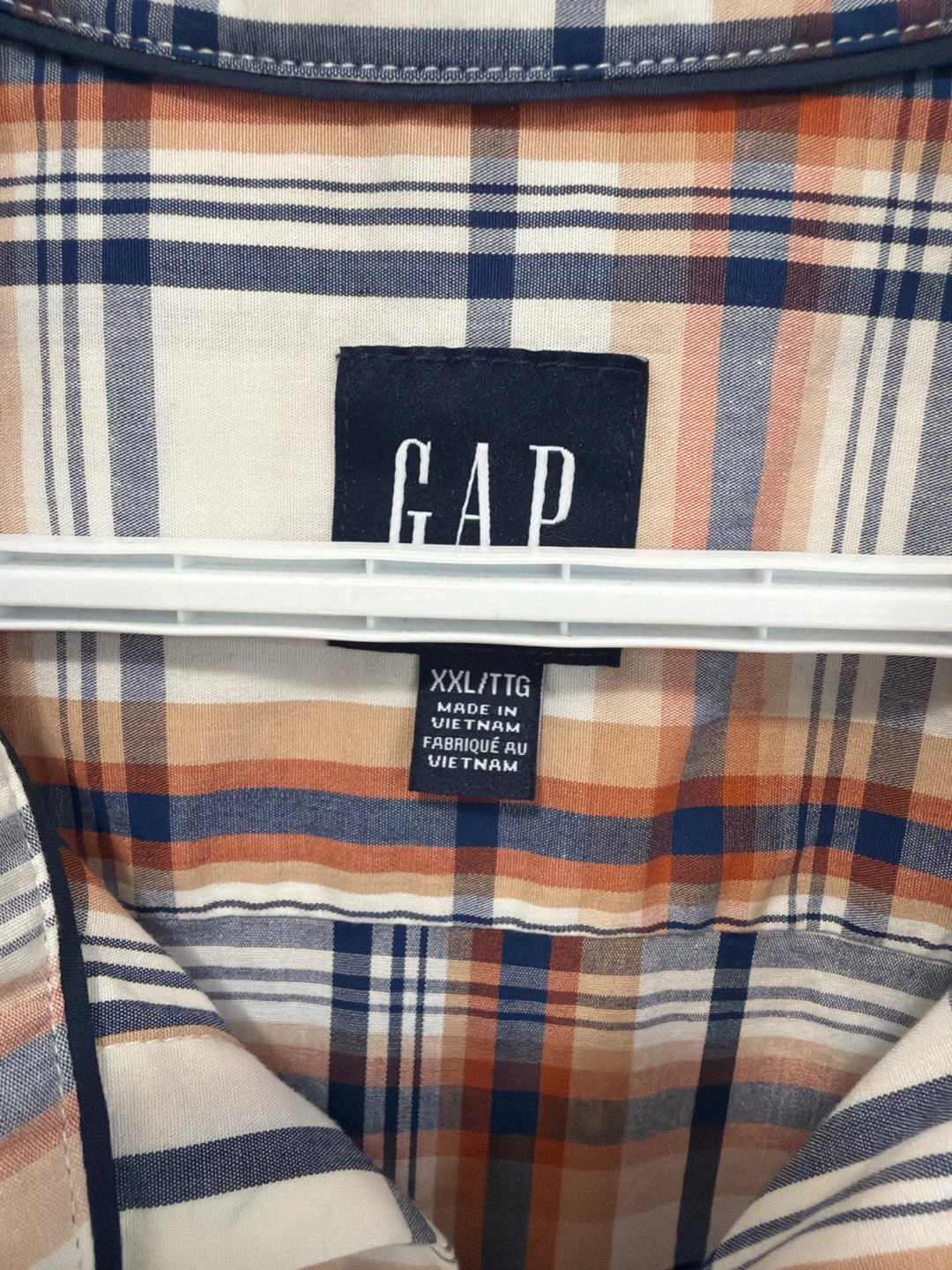 GAP Plaid Short Sleeve Shirt XXL - photo 2