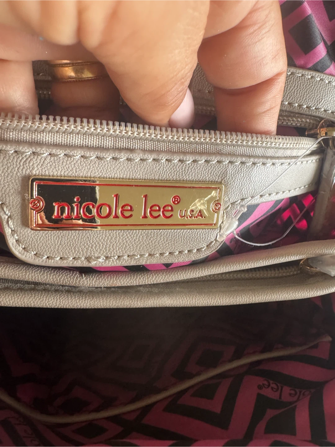 Nicole Lee USA "Paris & Rome" Satchel Handbag - photo 3