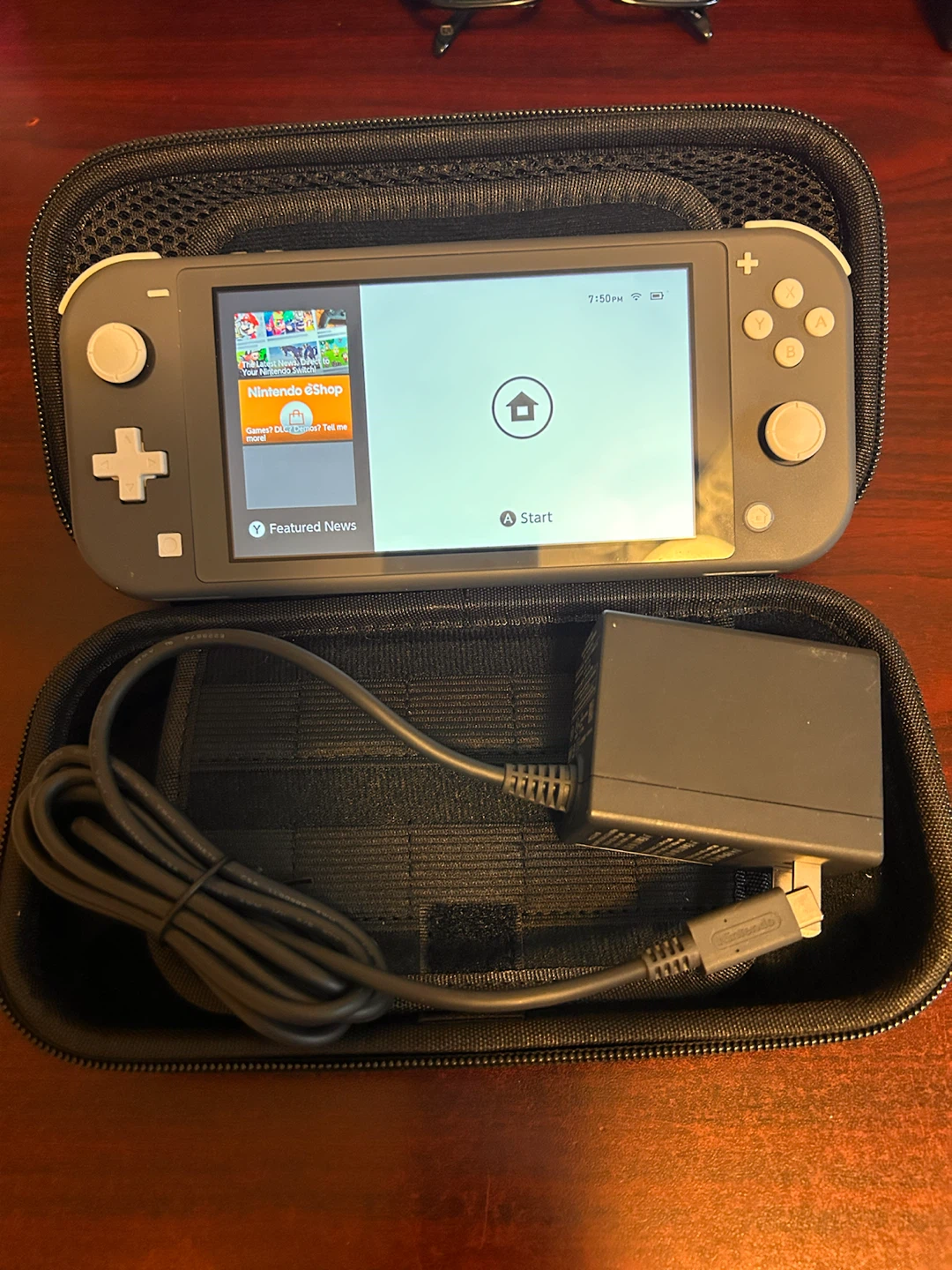 Nintendo Switch Lite Grey Bundle with Case and Games
