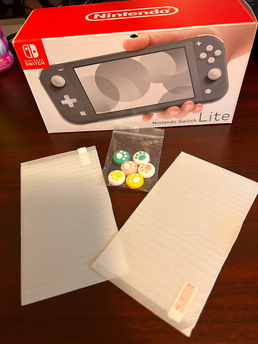 Nintendo Switch Lite Grey Bundle with Case and Games - photo 3