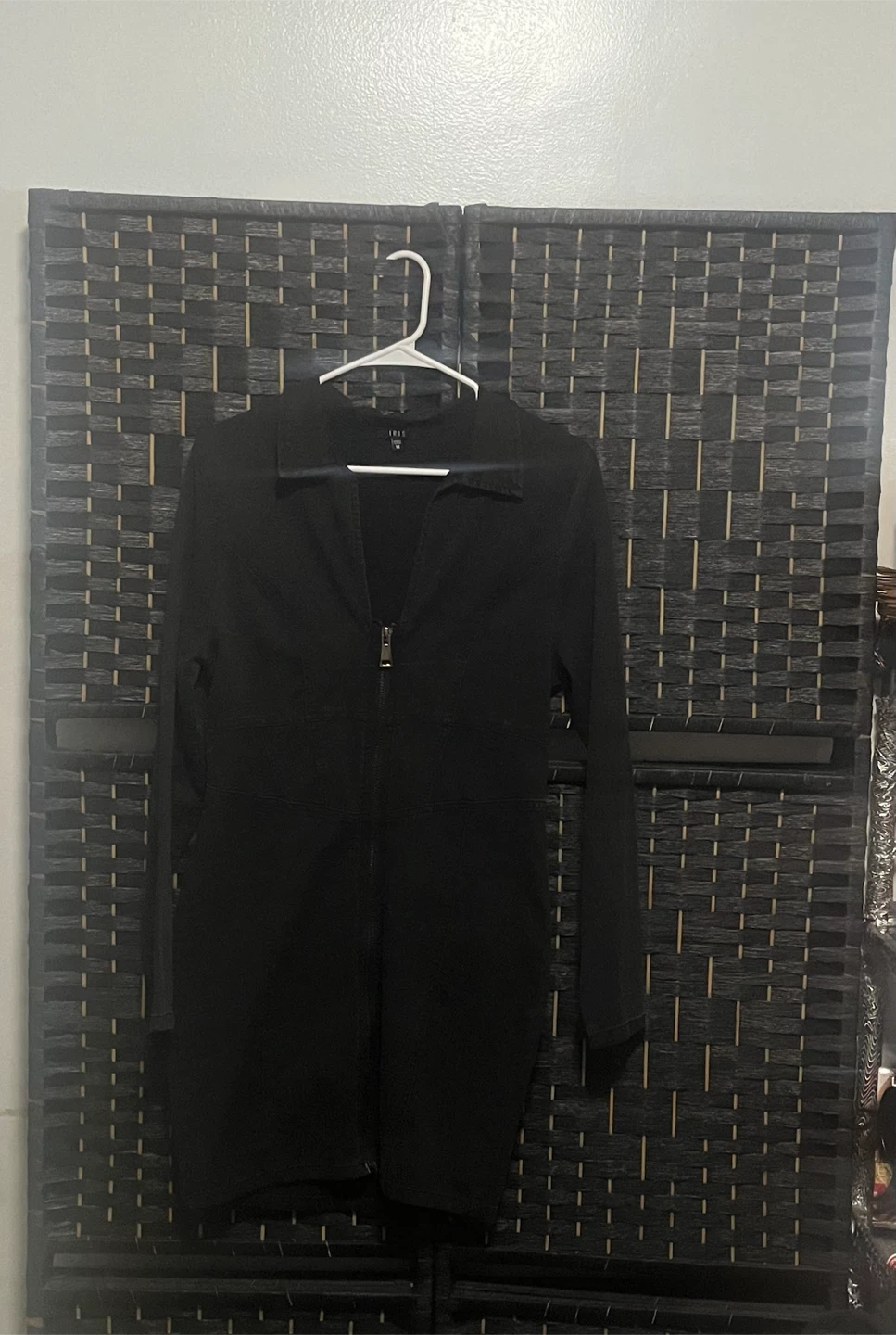 Black Denim Zipper Dress - photo 3