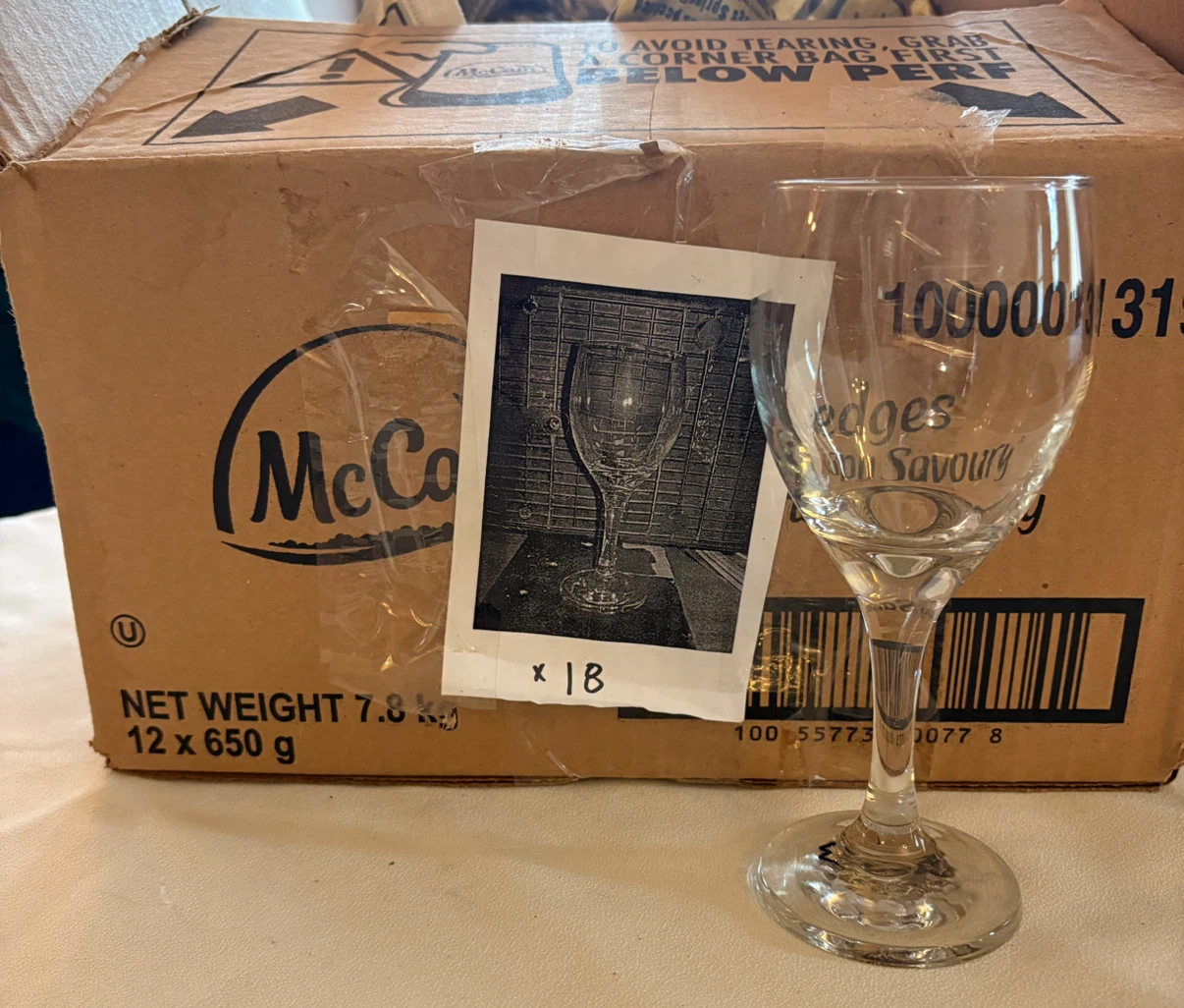 McCormick & Co. Savoury Wine Glasses - Set of 18