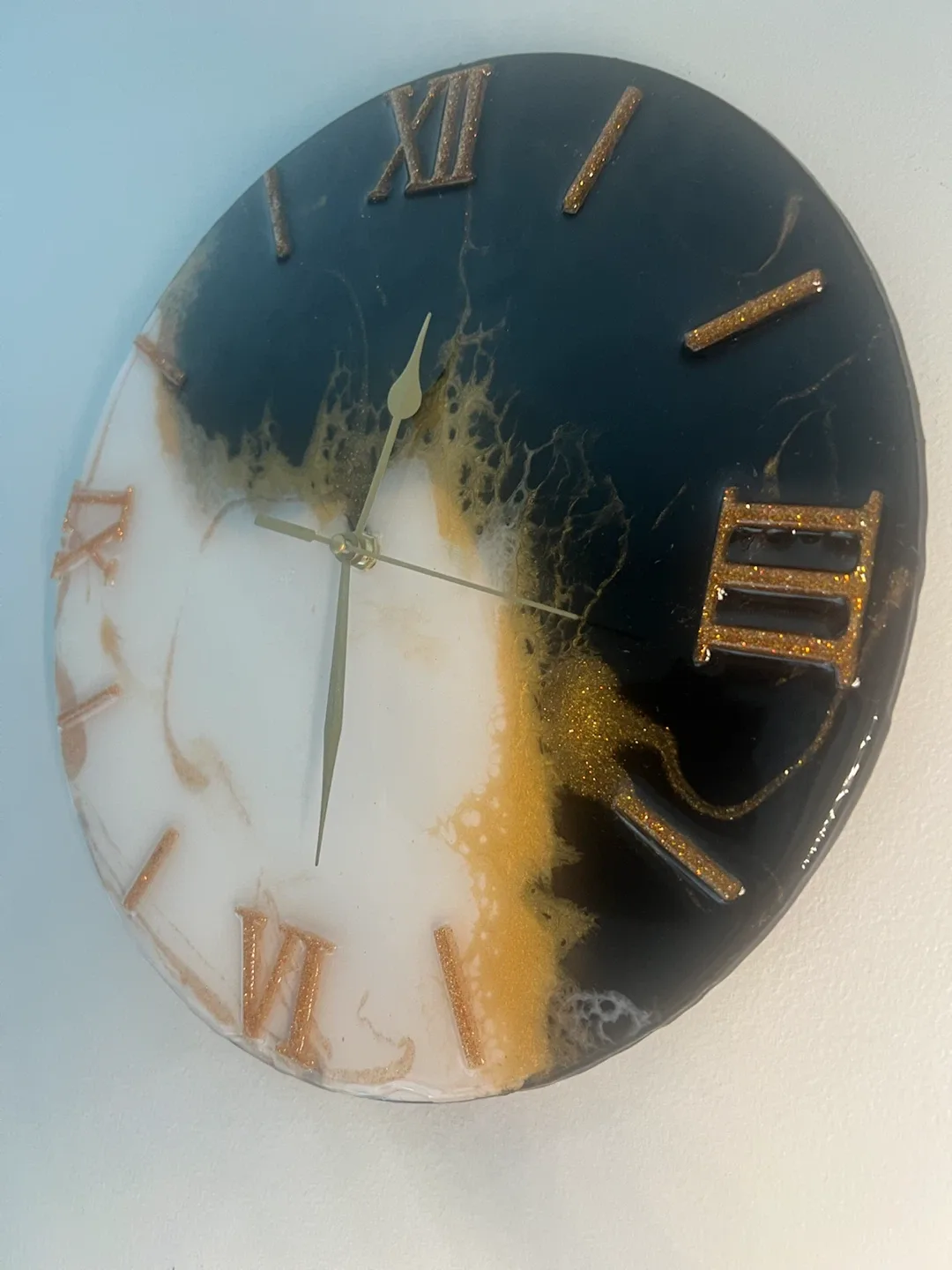 Resin Wall Clock with Roman Numerals - photo 2