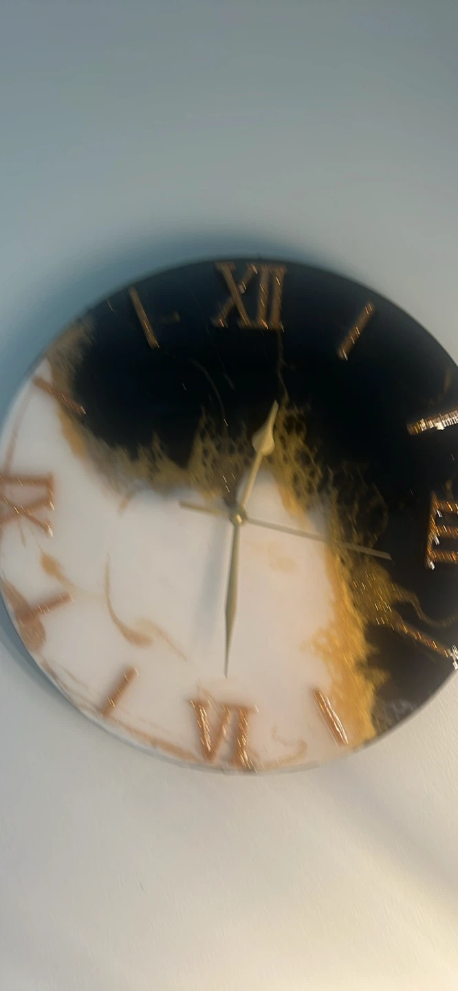 Resin Wall Clock with Roman Numerals - photo 5