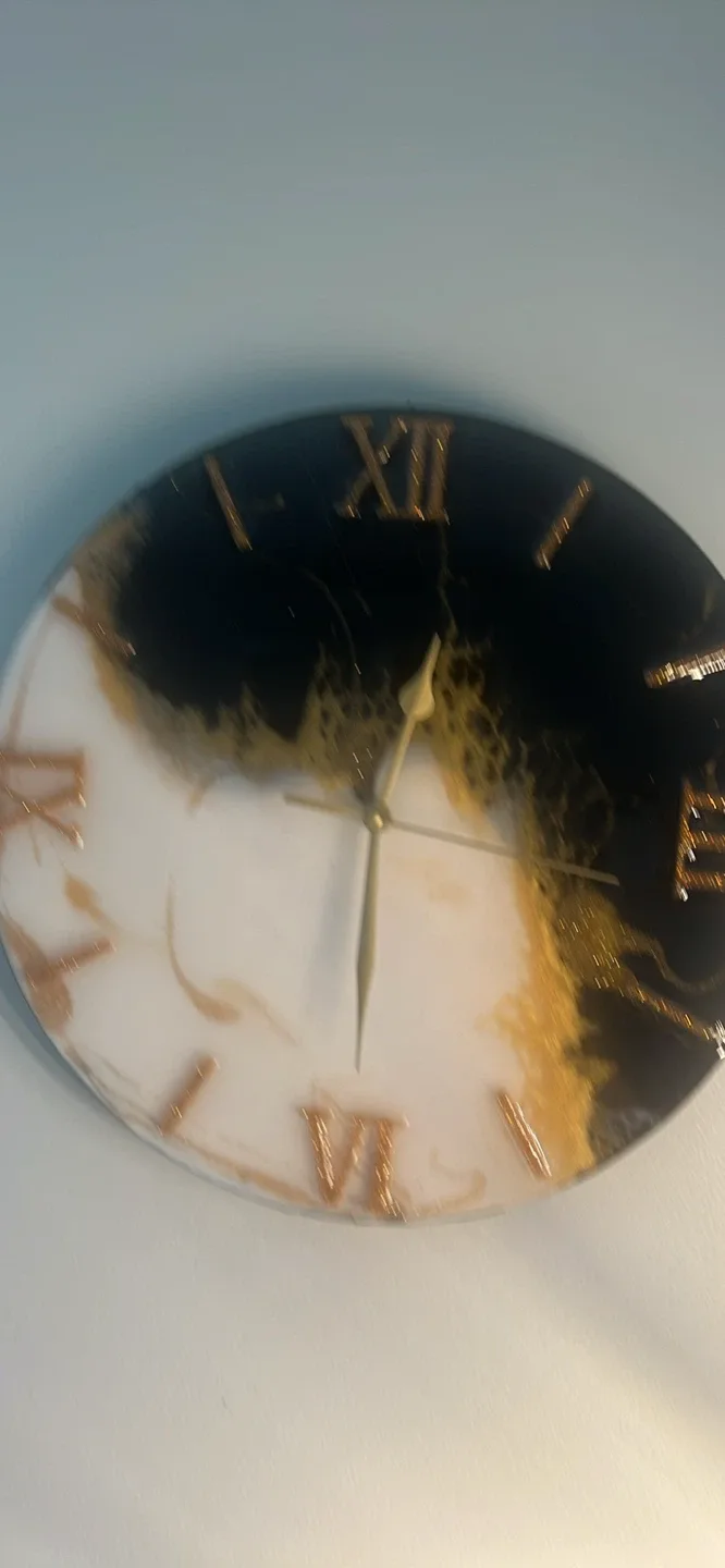 Resin Wall Clock with Roman Numerals - photo 5
