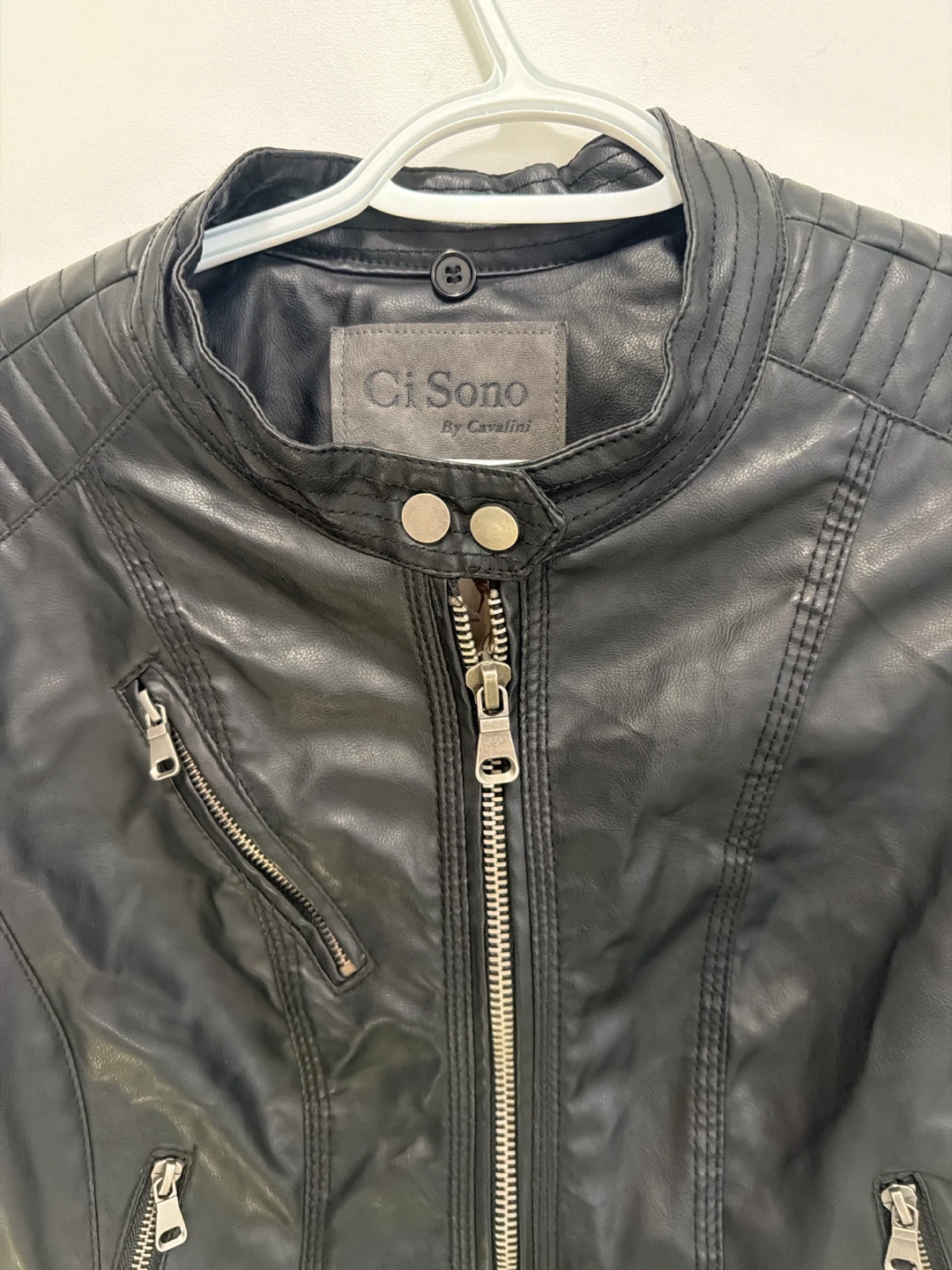 Ci Sono Black Faux Leather Jacket - photo 2