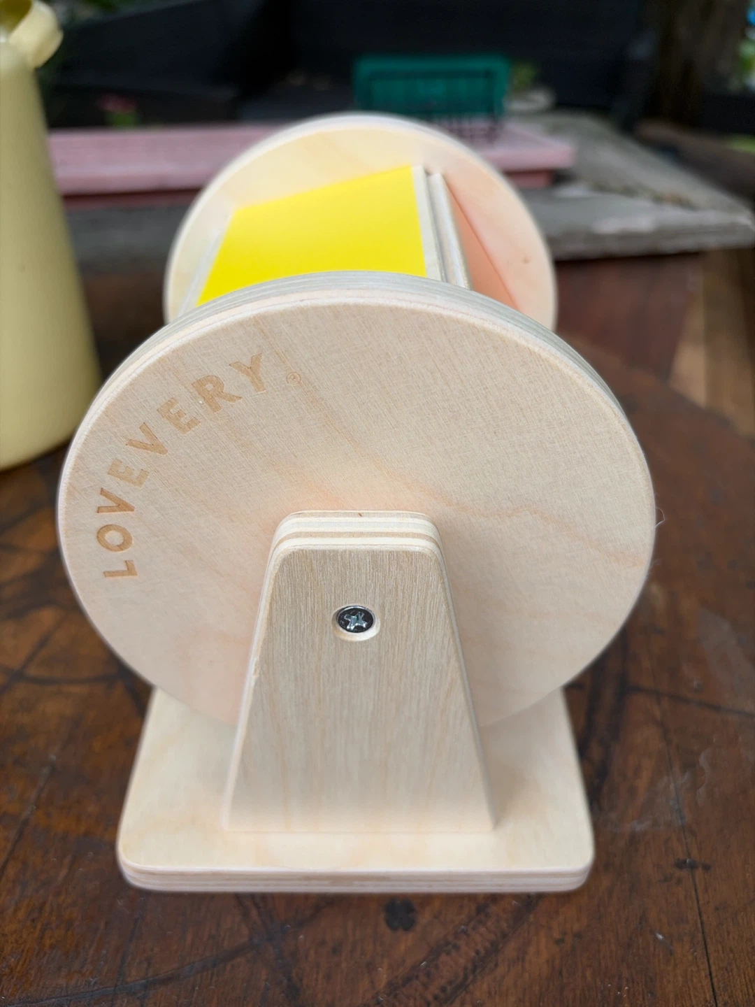 Lovevery Wooden Rainbow Spinner Wheel Toy - photo 4