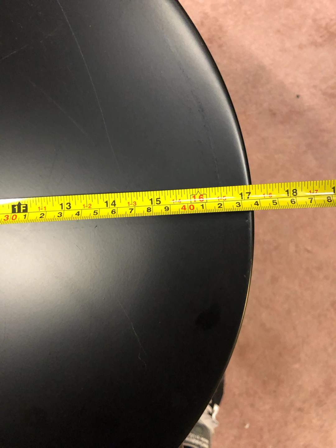 Black Round Side Table - photo 4