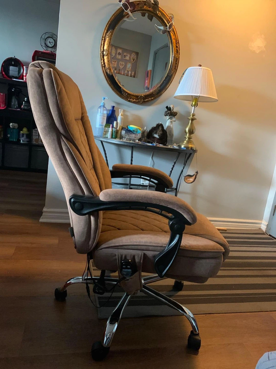 Brown Office Chair with Footrest - photo 5