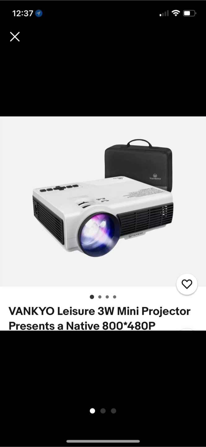 Projector cloth for $25, Leisure Projector with Carrying Case - photo 3