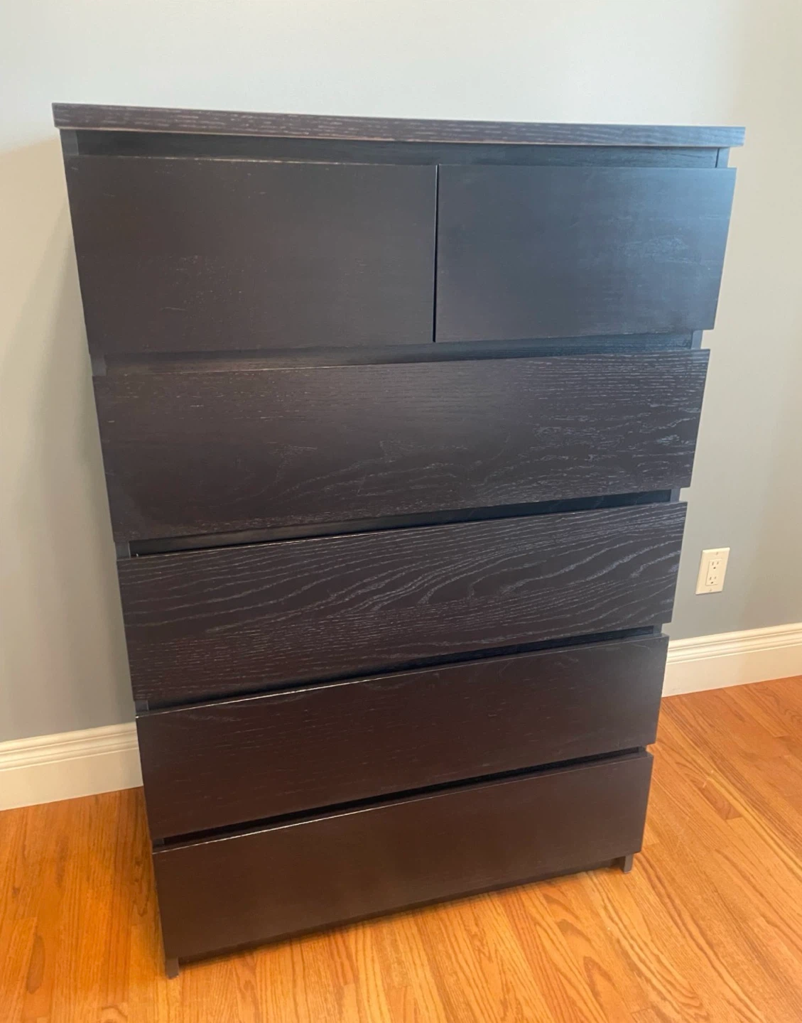 IKEA MALM Tall dresser black brown