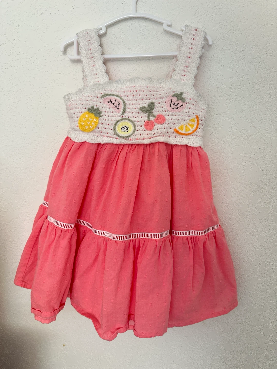 Kids' Fruit Appliqué Sundress