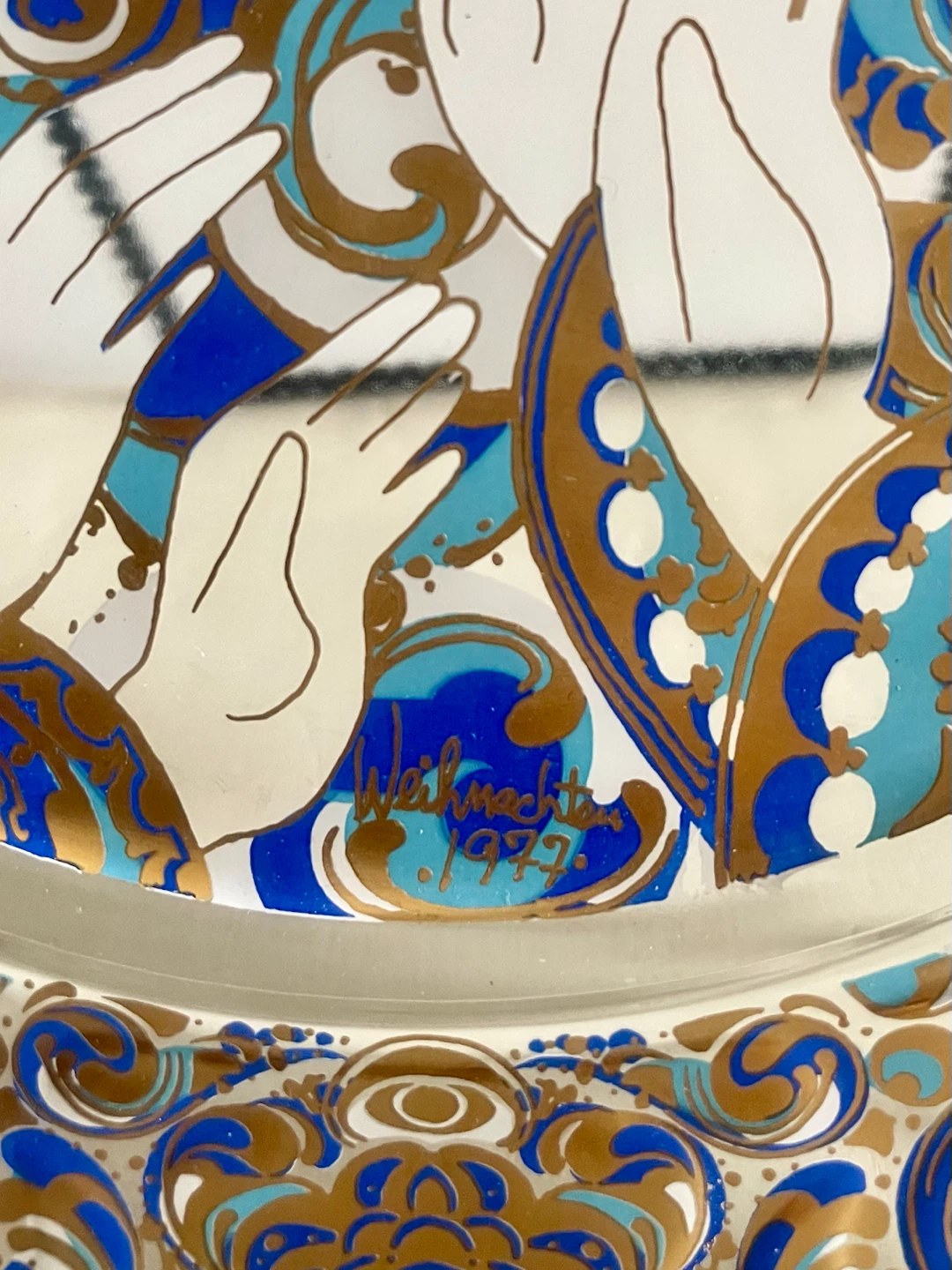 Vintage Bjørn Wiinblad for Rosenthal Studio-Line Art Glass Plate - photo 3