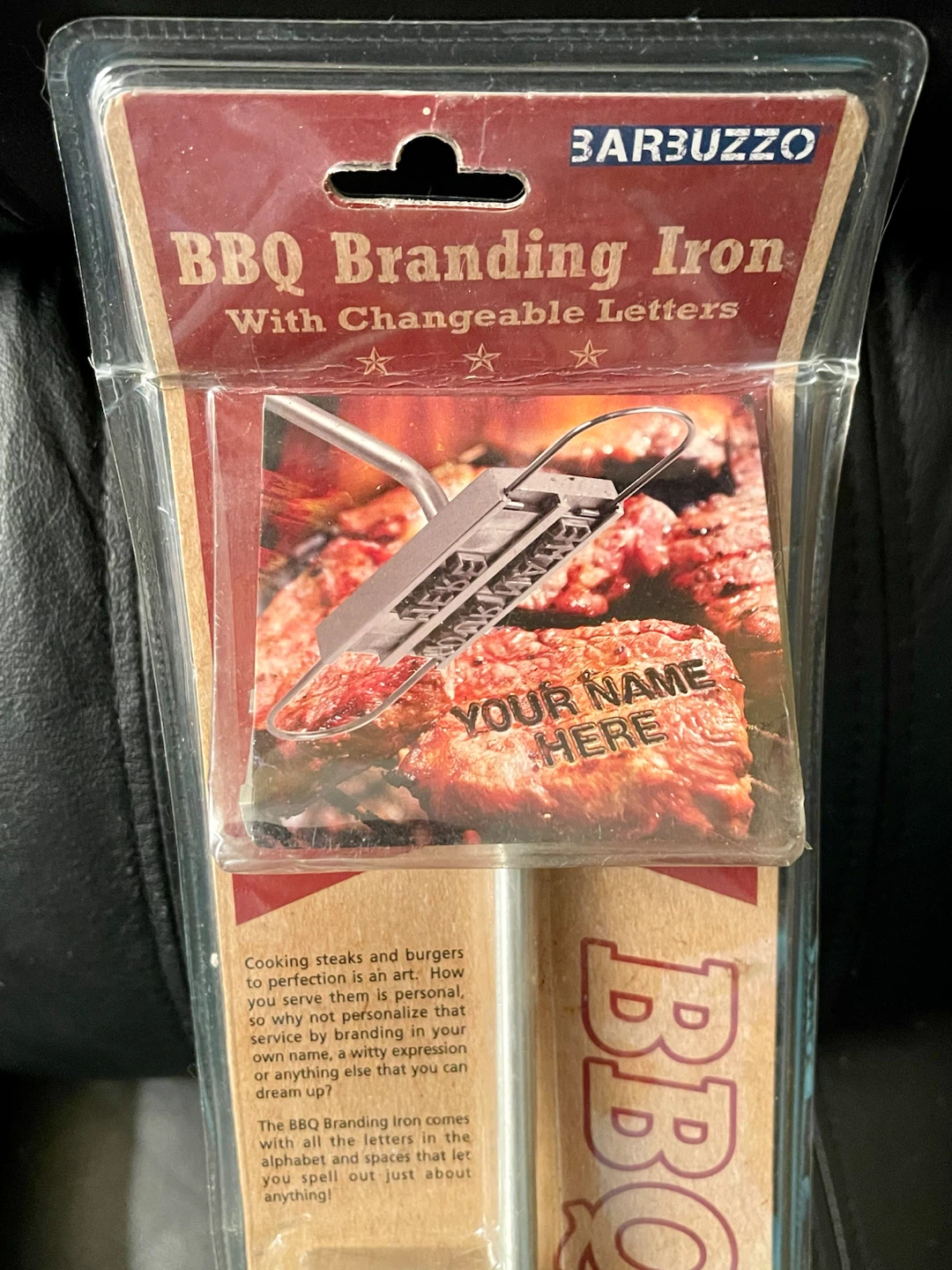 BarbuzzO BBQ Branding Iron with Changeable Letters
