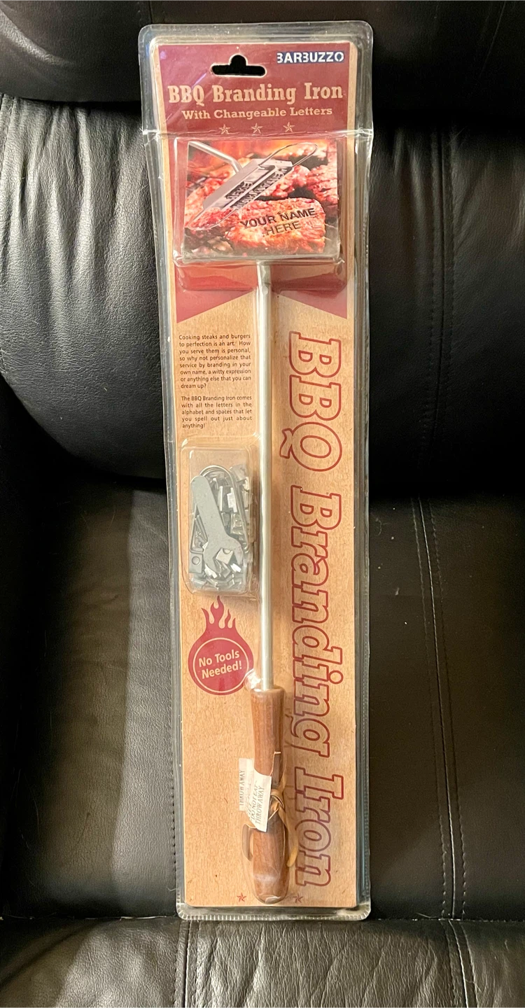 BarbuzzO BBQ Branding Iron with Changeable Letters - photo 2