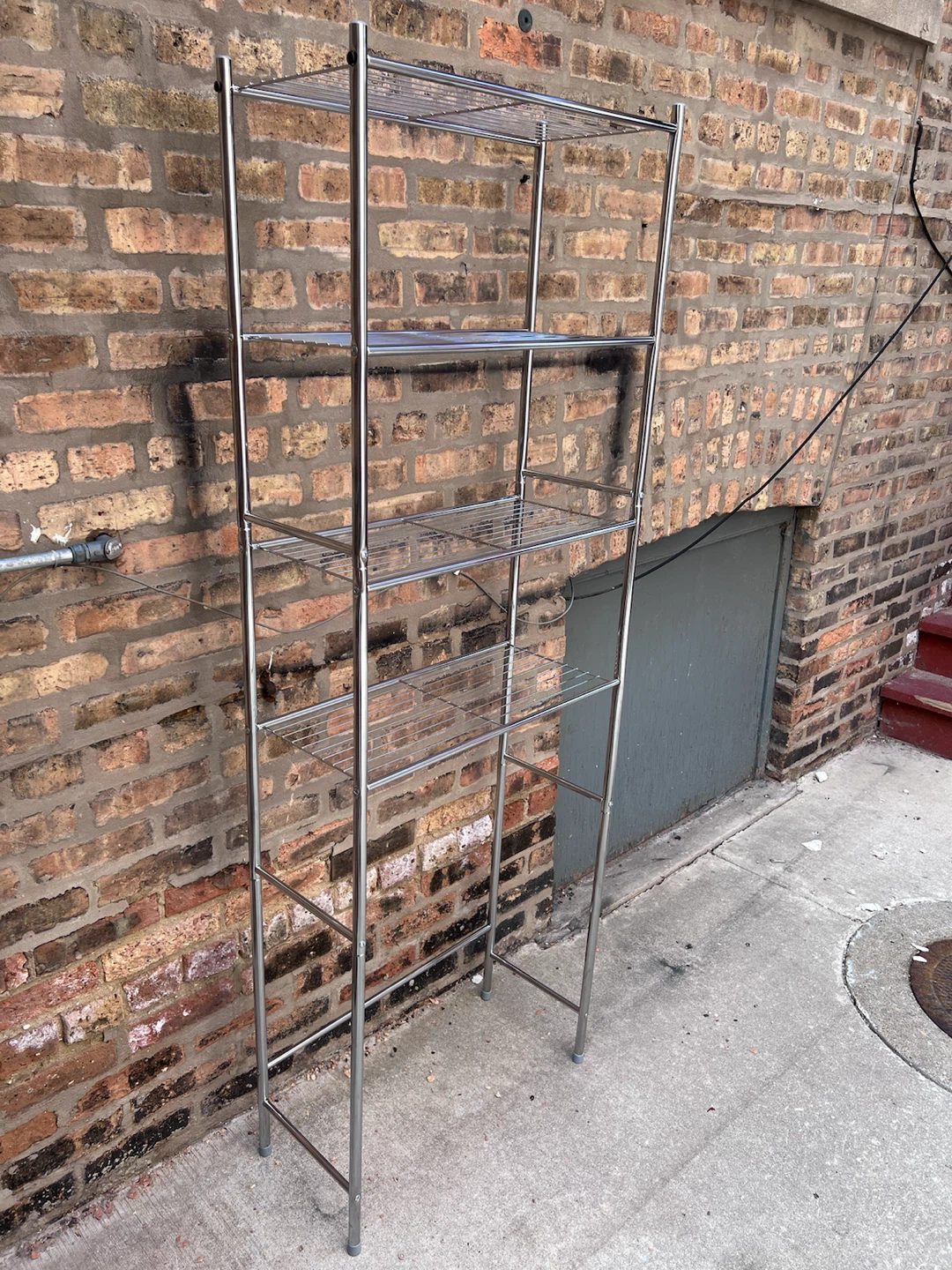 Chrome Over-the-Toilet Shelf Unit - photo 4