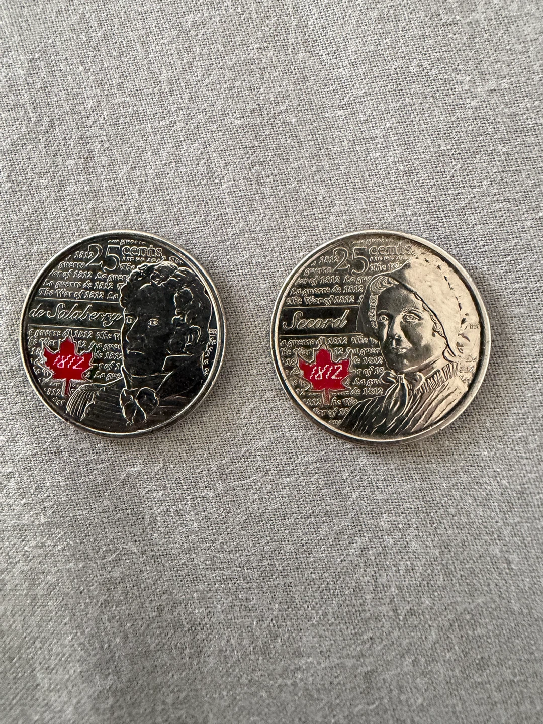 2013 Canada 25 Cents Coins all set