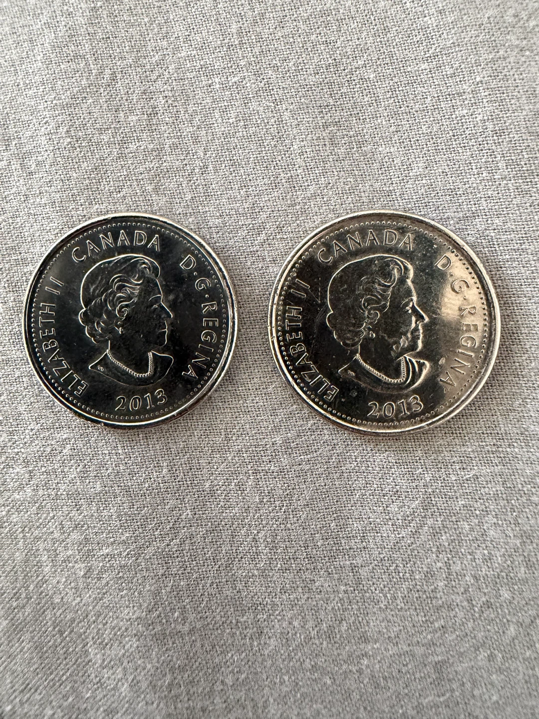 2013 Canada 25 Cents Coins all set - photo 2
