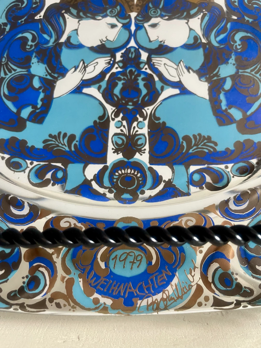 Vintage Bjørn Wiinblad for Rosenthal Studio-Line Art Glass Plate - photo 3