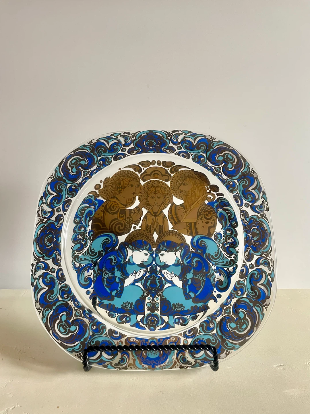 Vintage Bjørn Wiinblad for Rosenthal Studio-Line Art Glass Plate