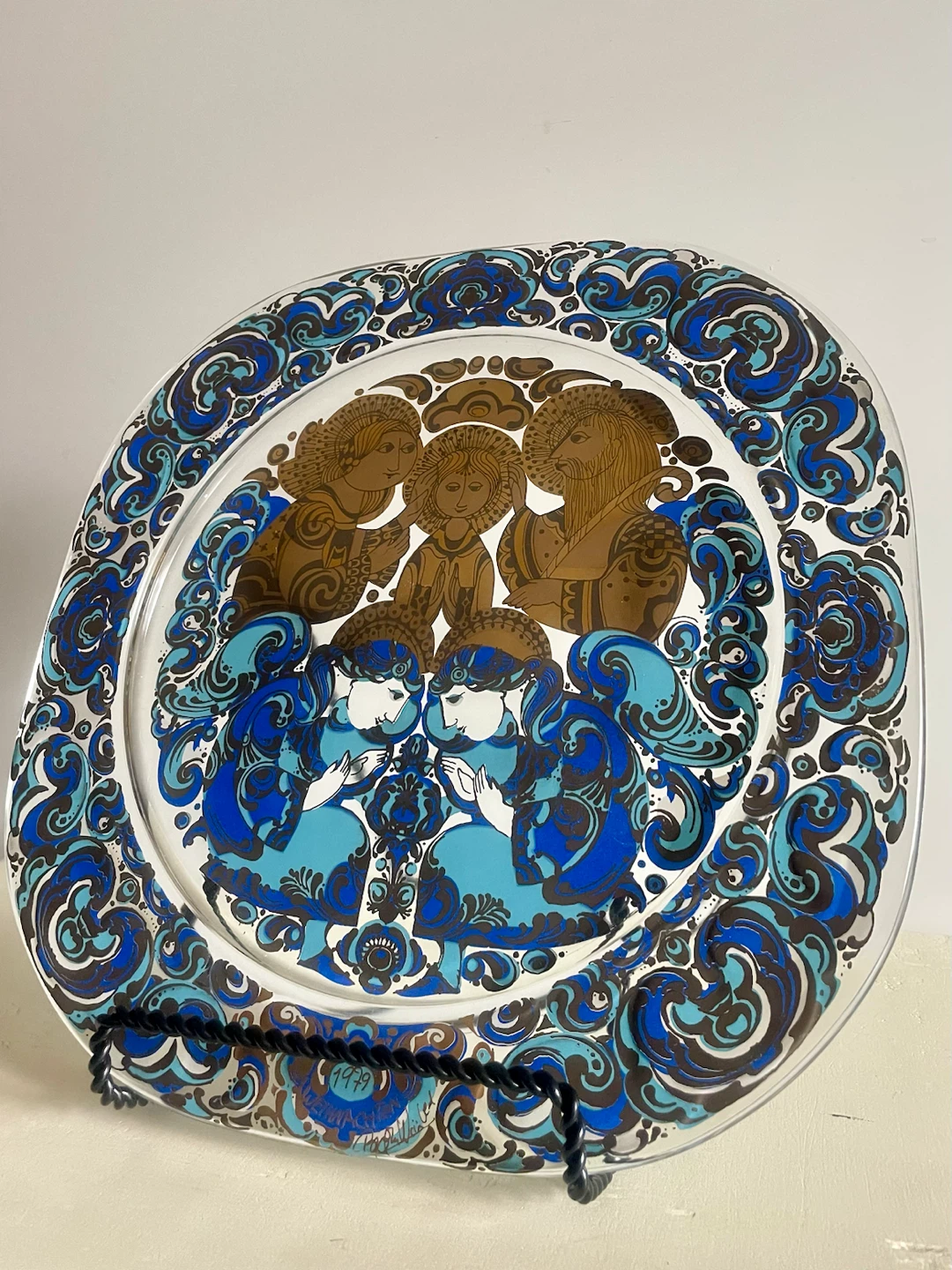 Vintage Bjørn Wiinblad for Rosenthal Studio-Line Art Glass Plate - photo 2