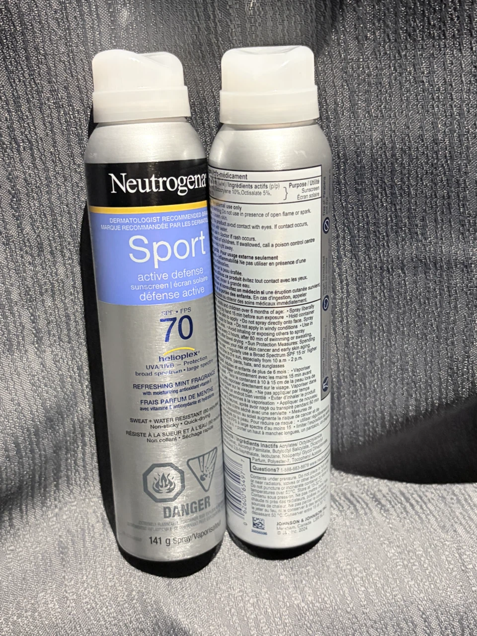 Neutrogena Sport Active Defense SPF 70 Sunscreen Spray (2-pack) - photo 2