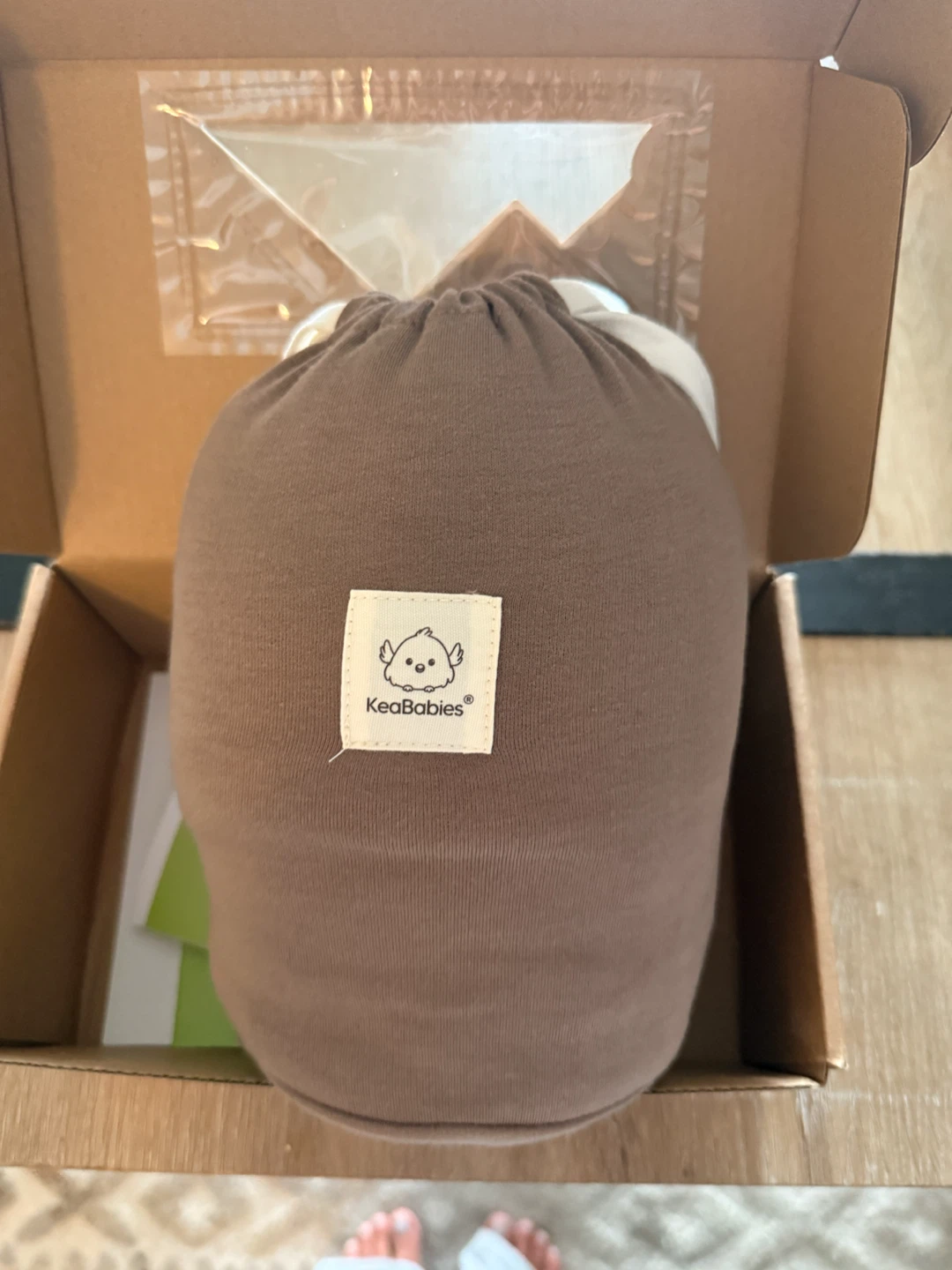 KeaBabies Original Baby Wrap Carrier - Saddle Brown - photo 3