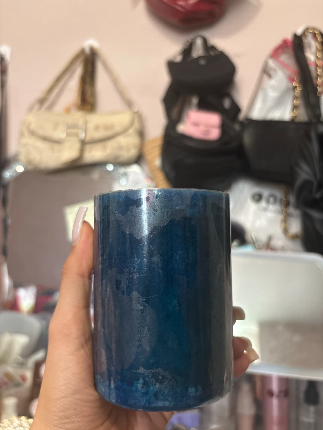 Blue Scented Candle