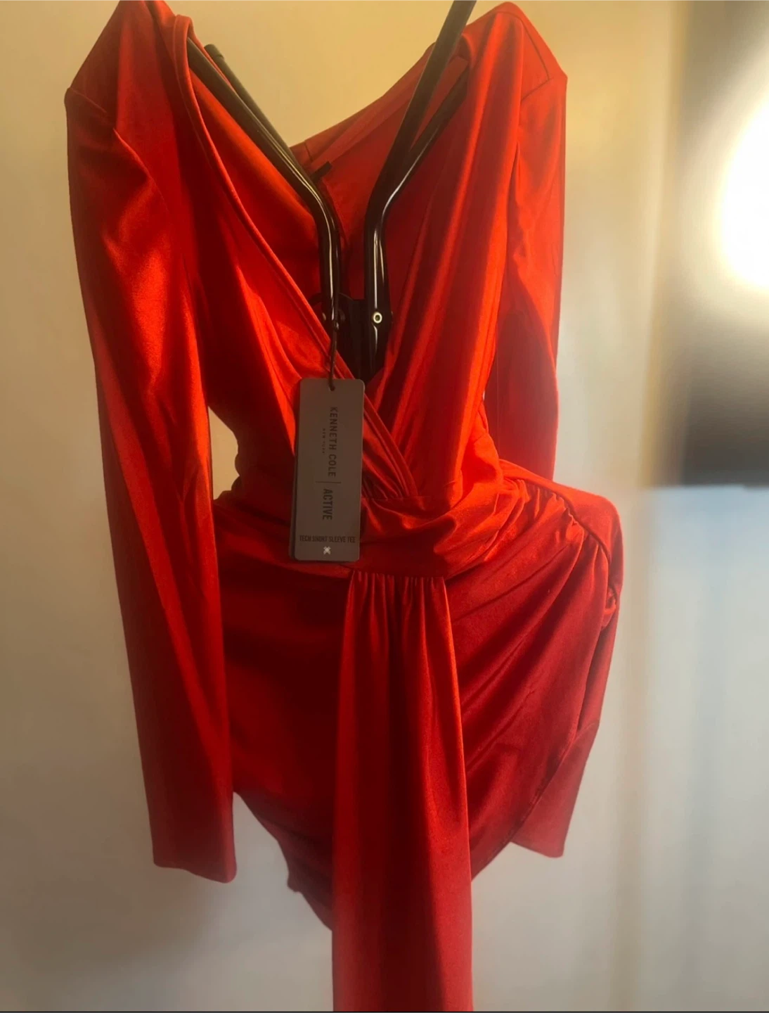 Kenneth Cole Active Red Wrap Bodysuit - photo 2